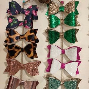 Glitter bows! From L & M shop!
